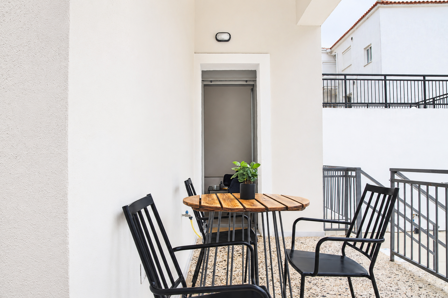 Covered private veranda